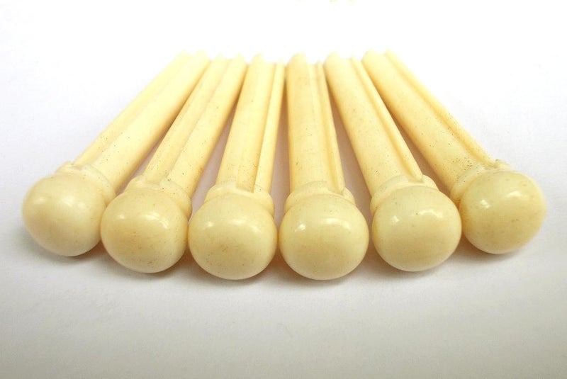 Musical String Guitar Bridge pin Real Bone for Acoustic Classical 1 set 6 pcs - Image 4